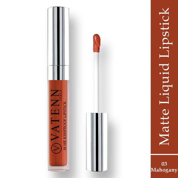 VATENN 18 HRS KISSPROOF LIQUID LIPSTICK ( MAHOGANY )